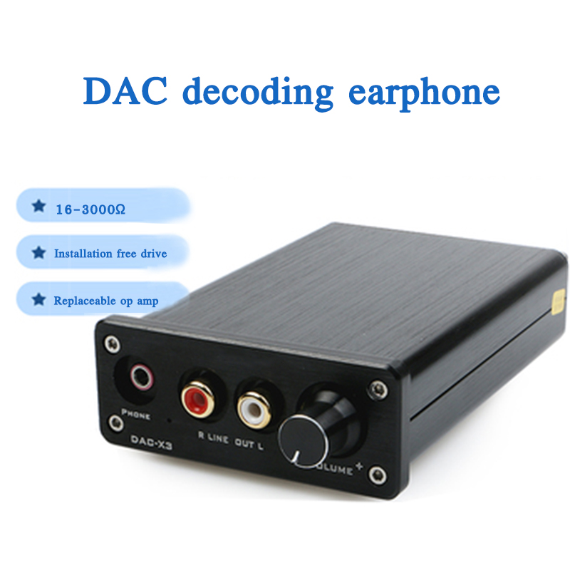 Headphone Amplifier Dac - HIFI fever decoder DAC-X3 mini audio