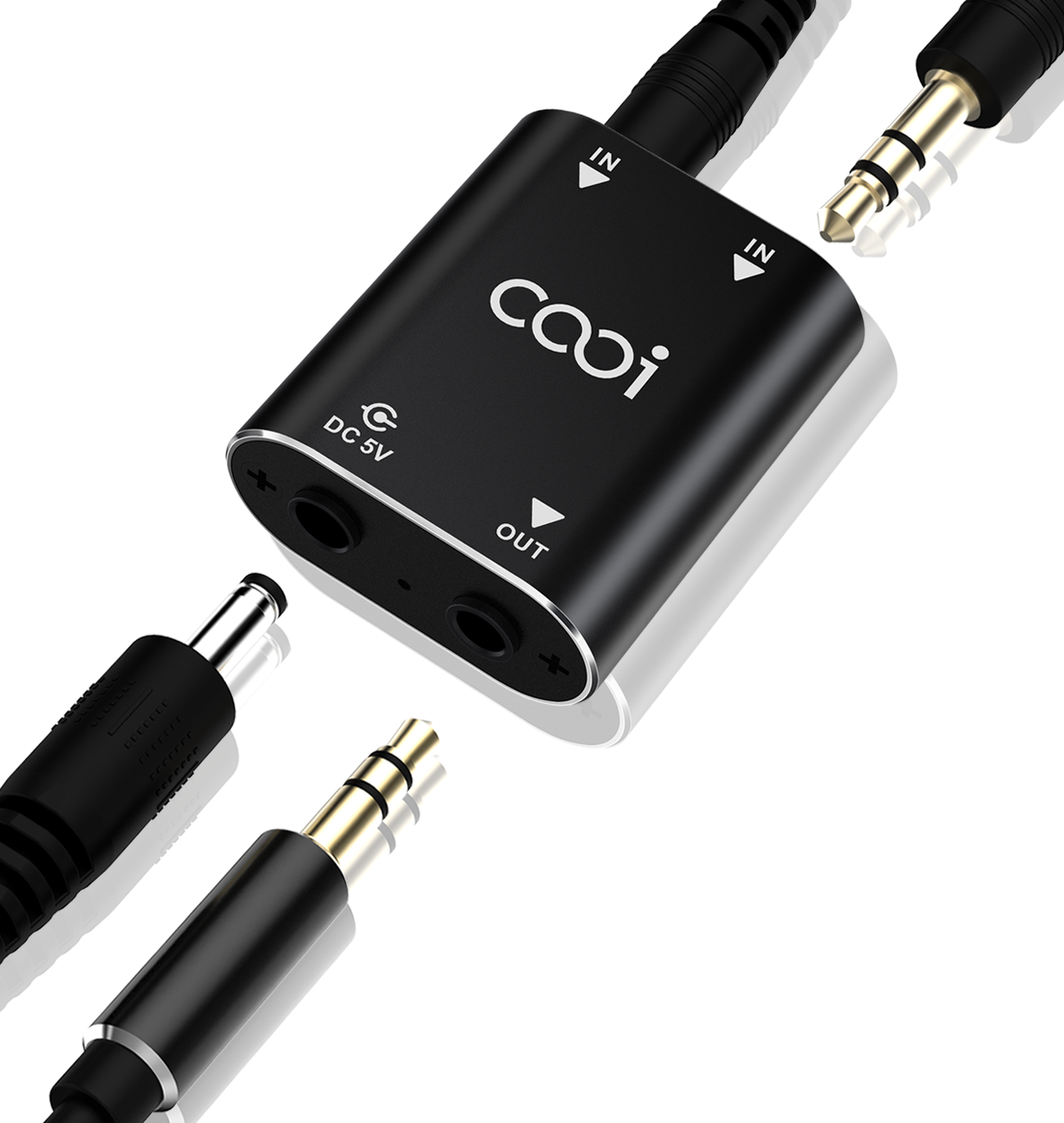 Audio Music Mixer - Cooidea 2 Channel Mini Stereo Audio