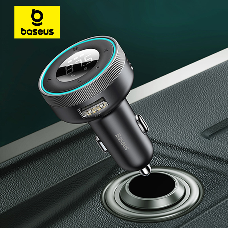 Audio Music Play - Baseus Car FM Transmitter 5.0 Bluetooth