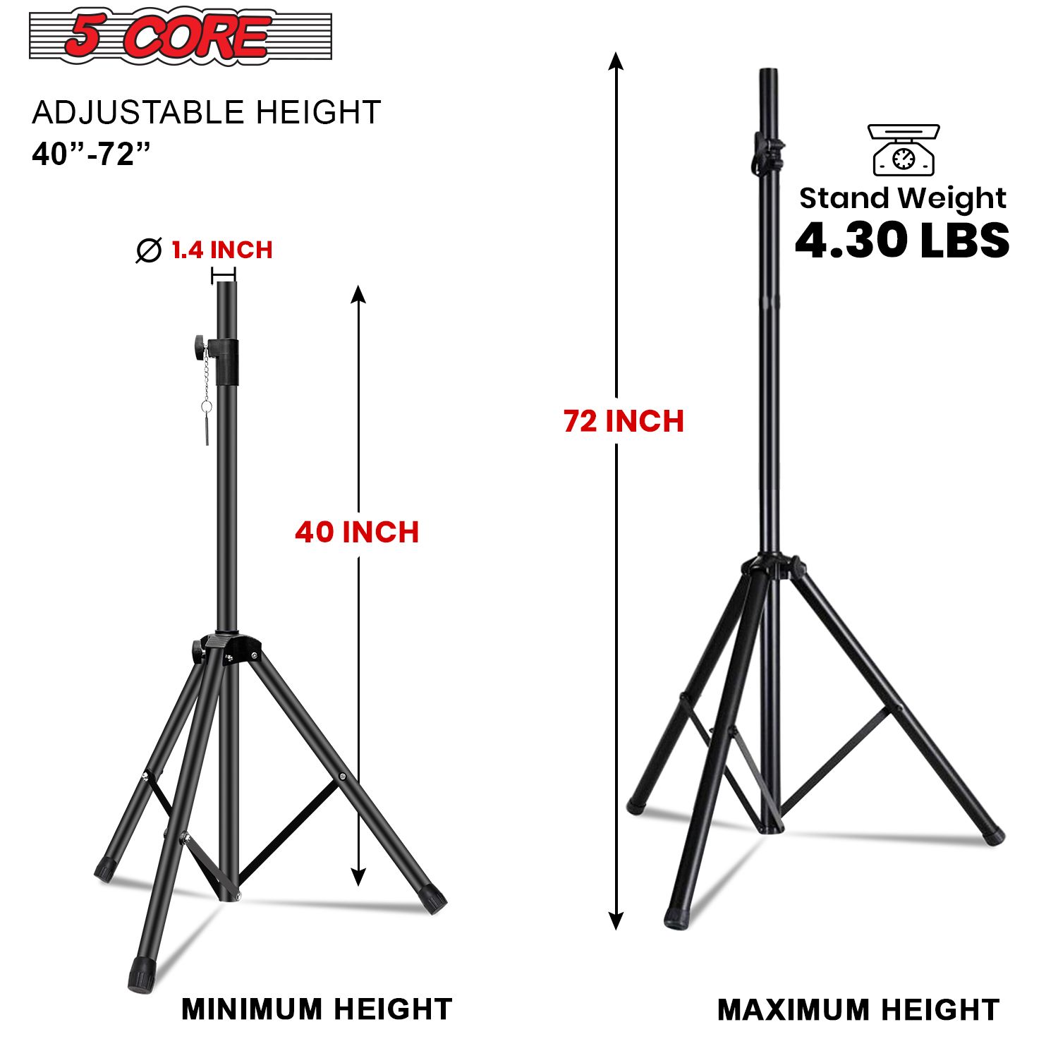 Speaker Stand Height Adjustabl - Speaker Stand Tripod avaliação e preço