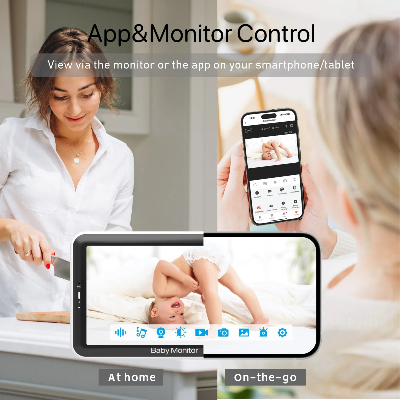 5 Inch Video Baby Monitor with - Zoom Audio Music avaliação e preço