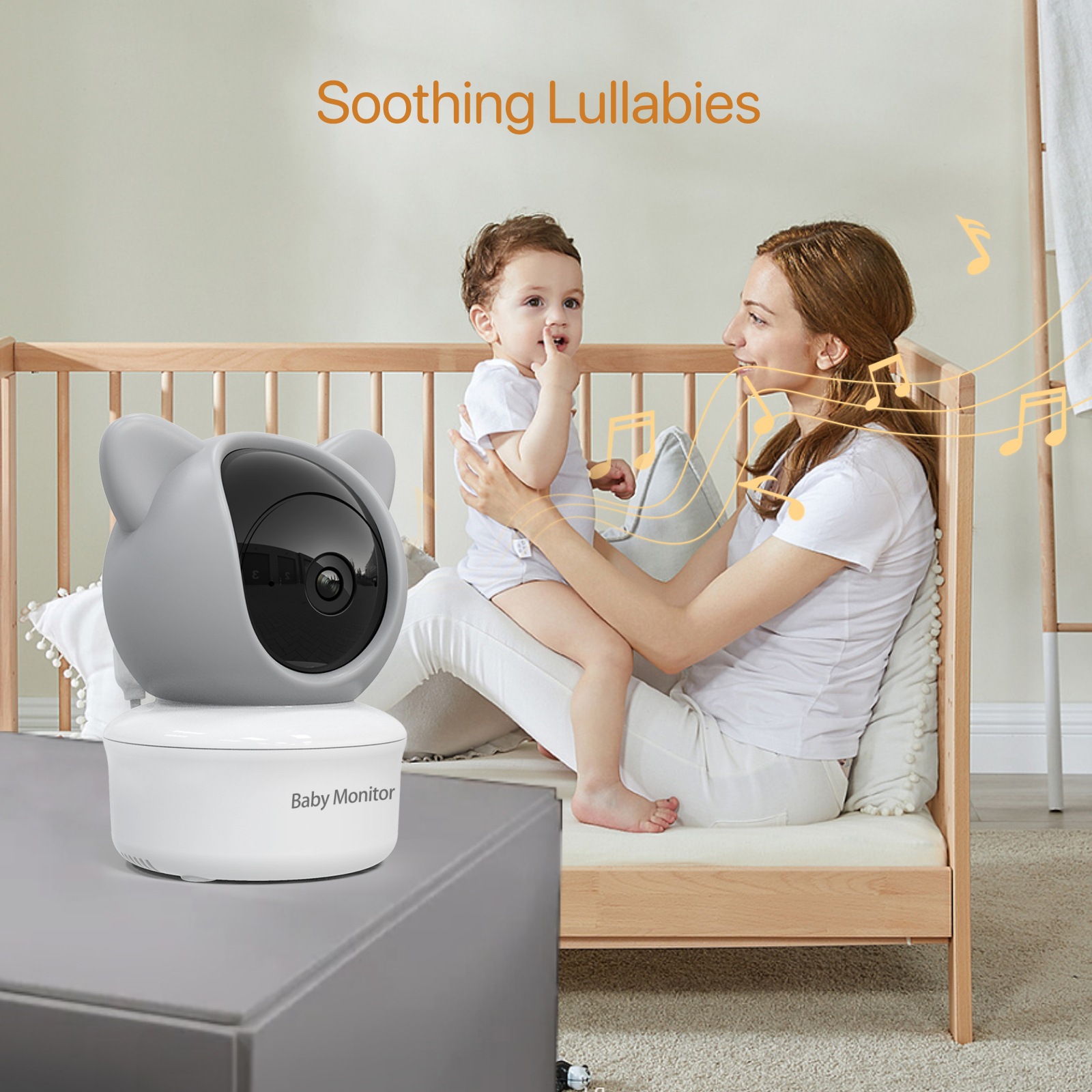 5 Inch Video Baby Monitor with - Zoom Audio Music avaliação e preço