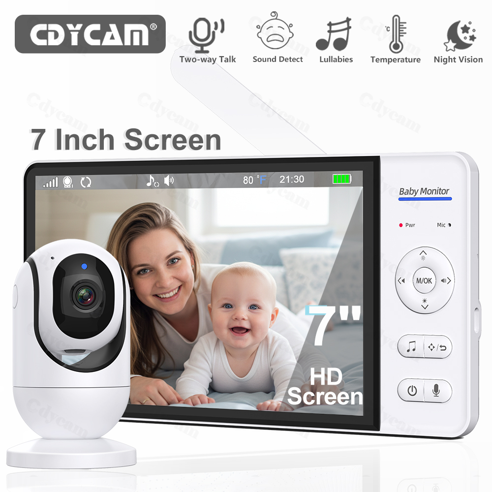 7.0'' Video Baby Monitor 720P  - Zoom Audio Music avaliação e preço