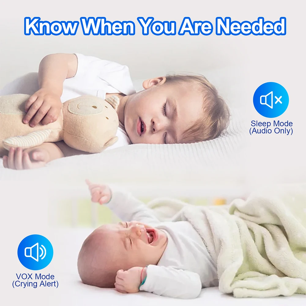 7.0'' Video Baby Monitor 720P  - Zoom Audio Music avaliação e preço