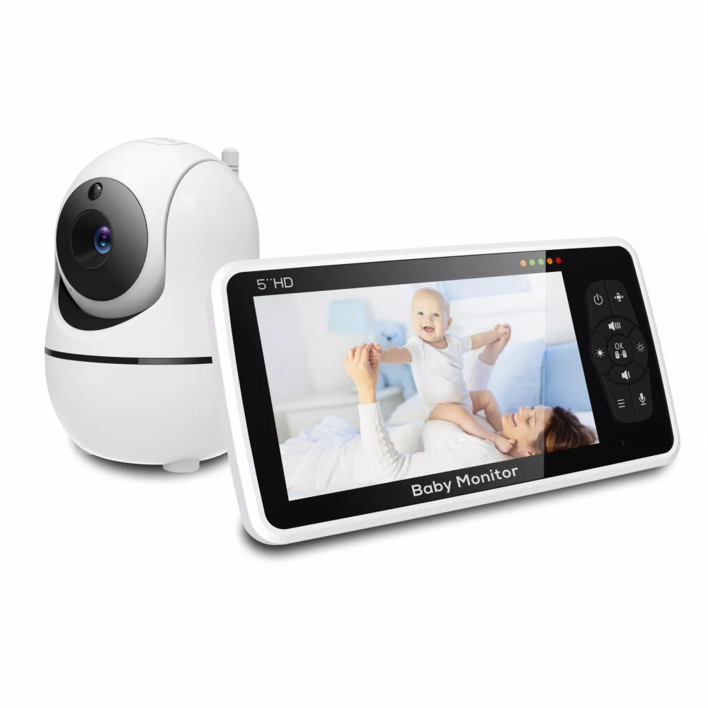 New 5 Inch Video Baby Monitor  - Zoom Audio Music avaliação e preço