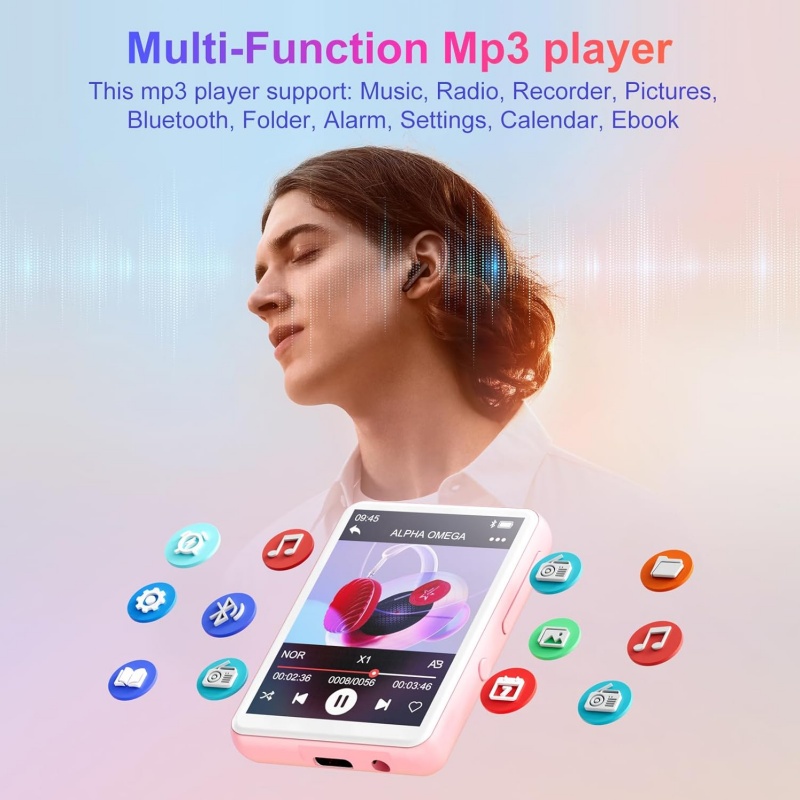 128GB Bluetooth 5.4 MP3 Player - Music Audiobook avaliação e preço