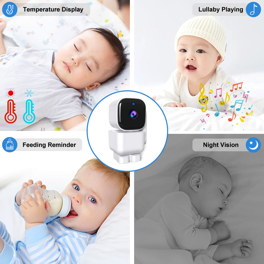 5'' Baby Monitor Two Way Audio - Zoom Audio Music avaliação e preço