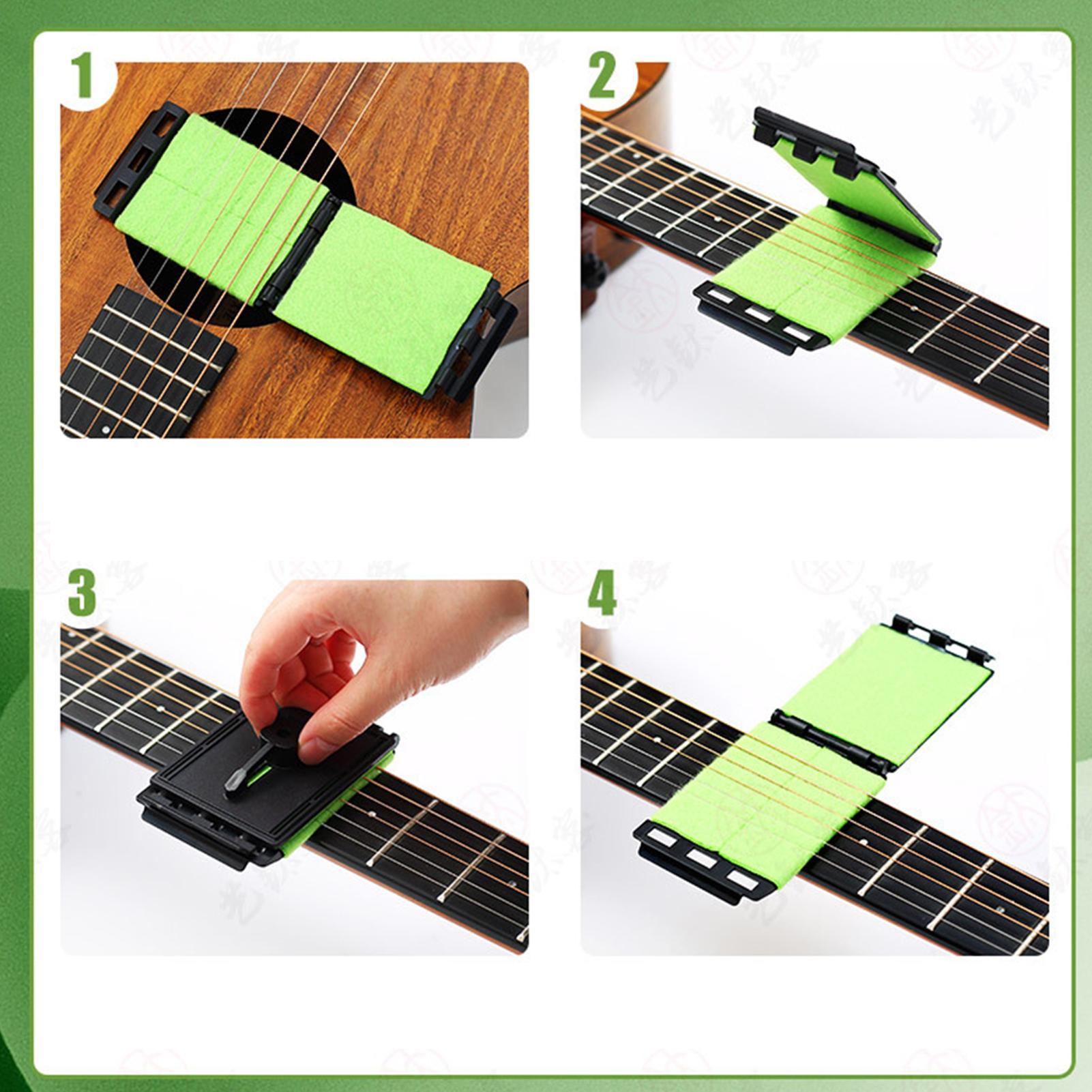 Guitar String Cleaner Cloth Gu - Audio Music Cleaner avaliação e preço