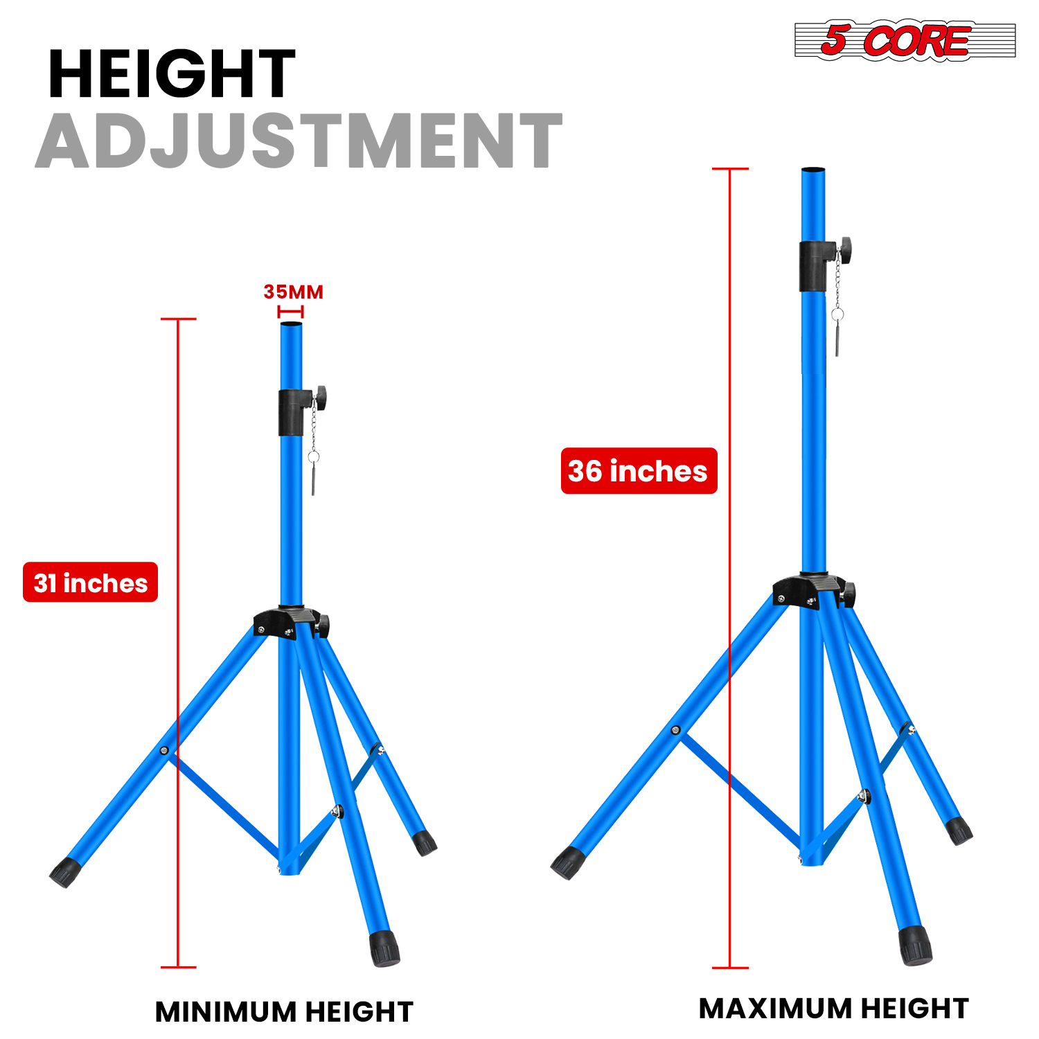 5 Core Speaker Stand Tripod He - Speaker Stand Tripod avaliação e preço