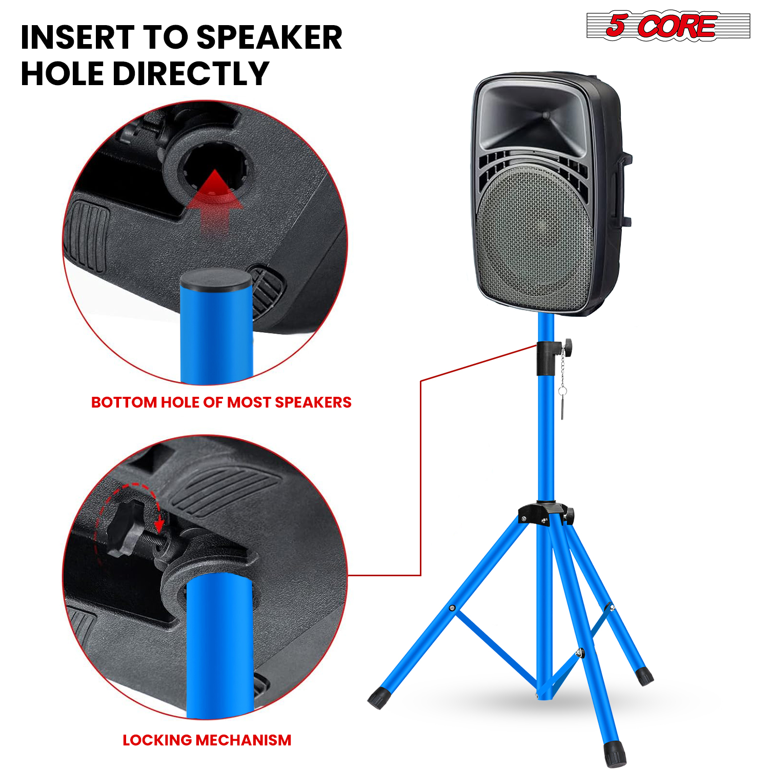 5 Core Speaker Stand Tripod He - Speaker Stand Tripod avaliação e preço