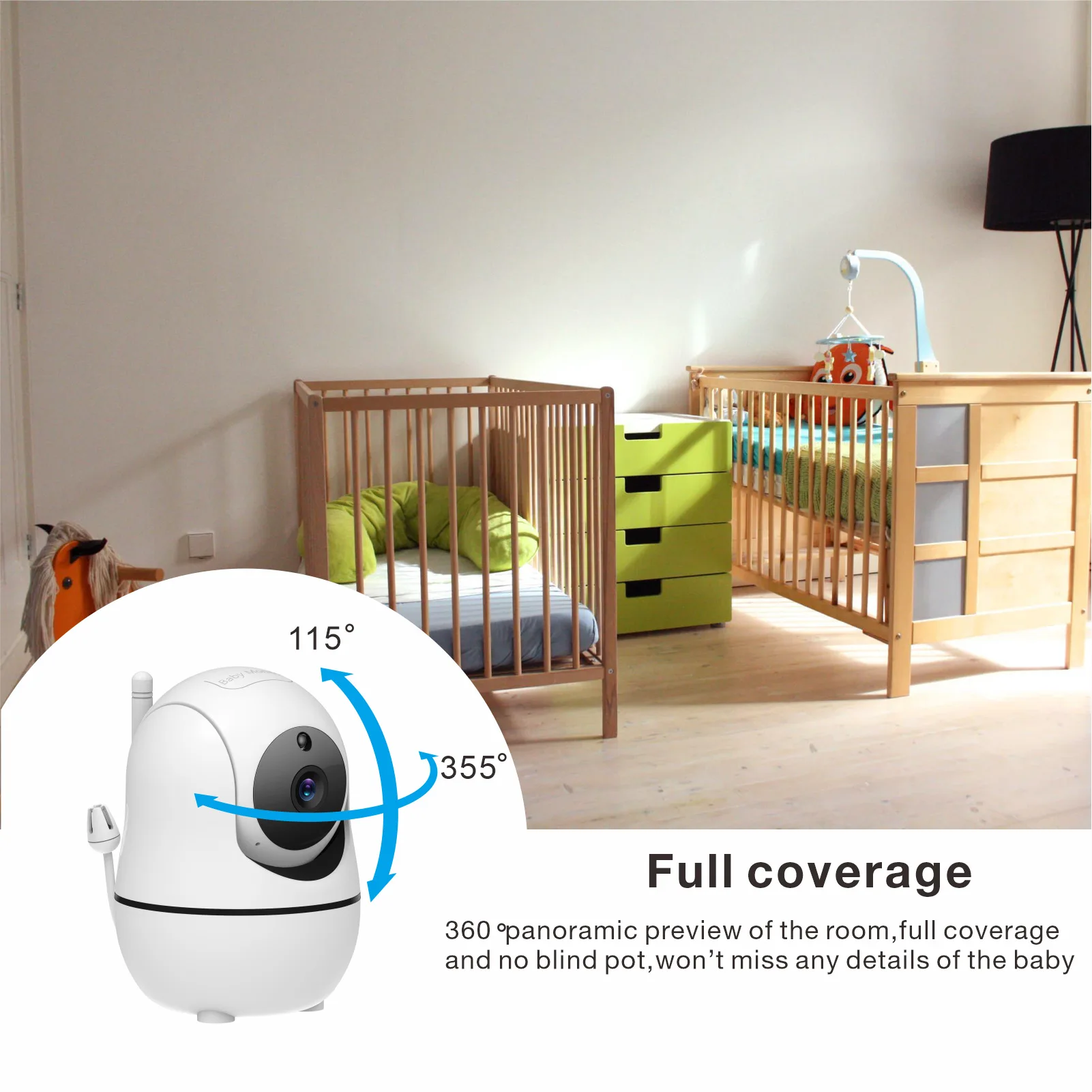 5 Inch Video Baby Monitor with - Zoom Audio Music avaliação e preço