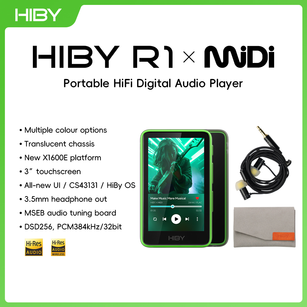HiBy R1 MiDi HiFi Audio Music  - Music Audiobook avaliação e preço