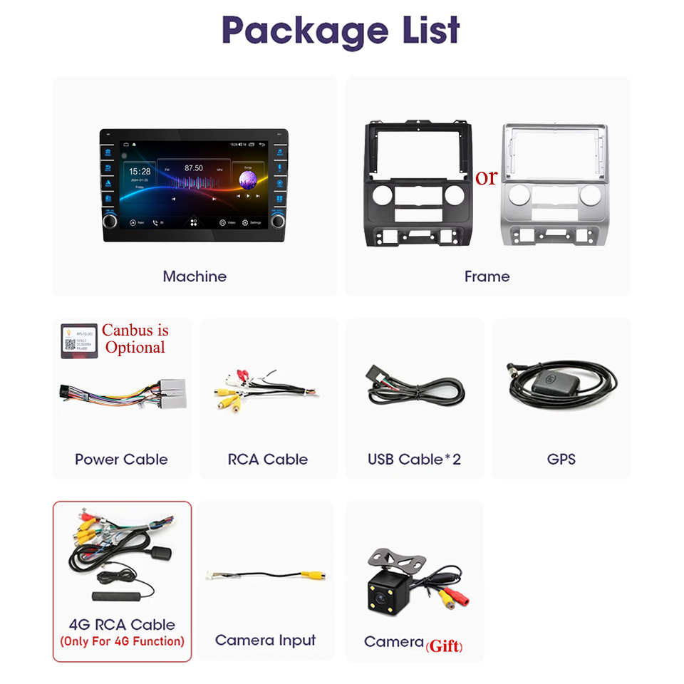 8G Ram 128GB Car Auto Radio Vi - Audio Music Hindi avaliação e preço