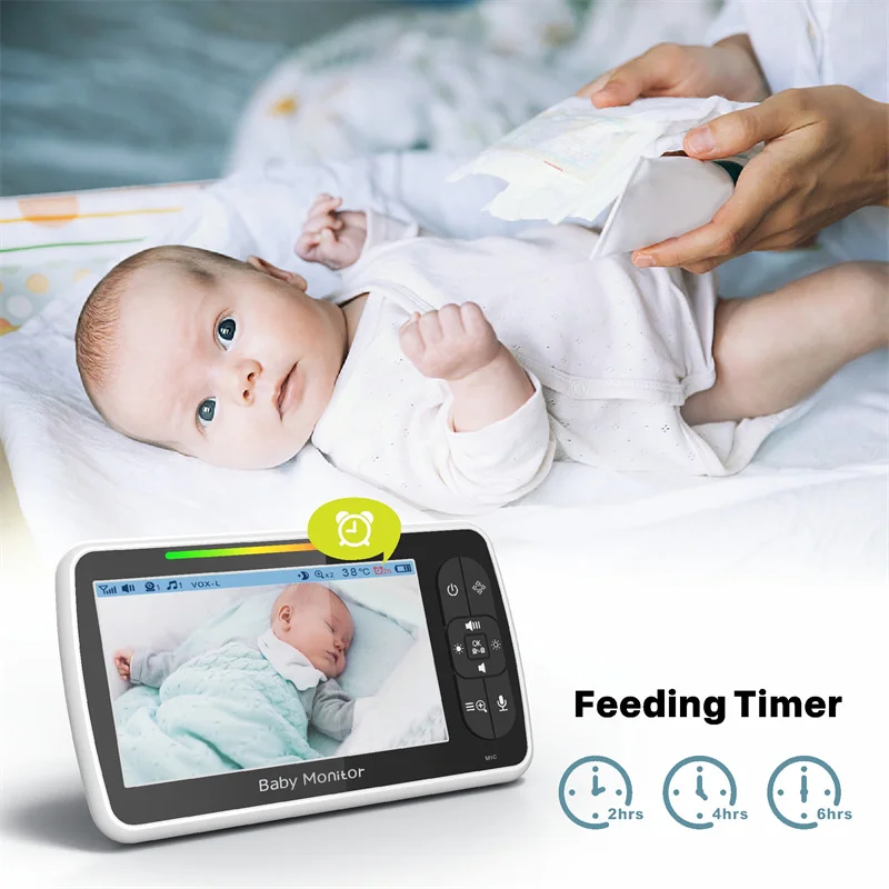 5inch Video Baby Monitor with  - Zoom Audio Music avaliação e preço