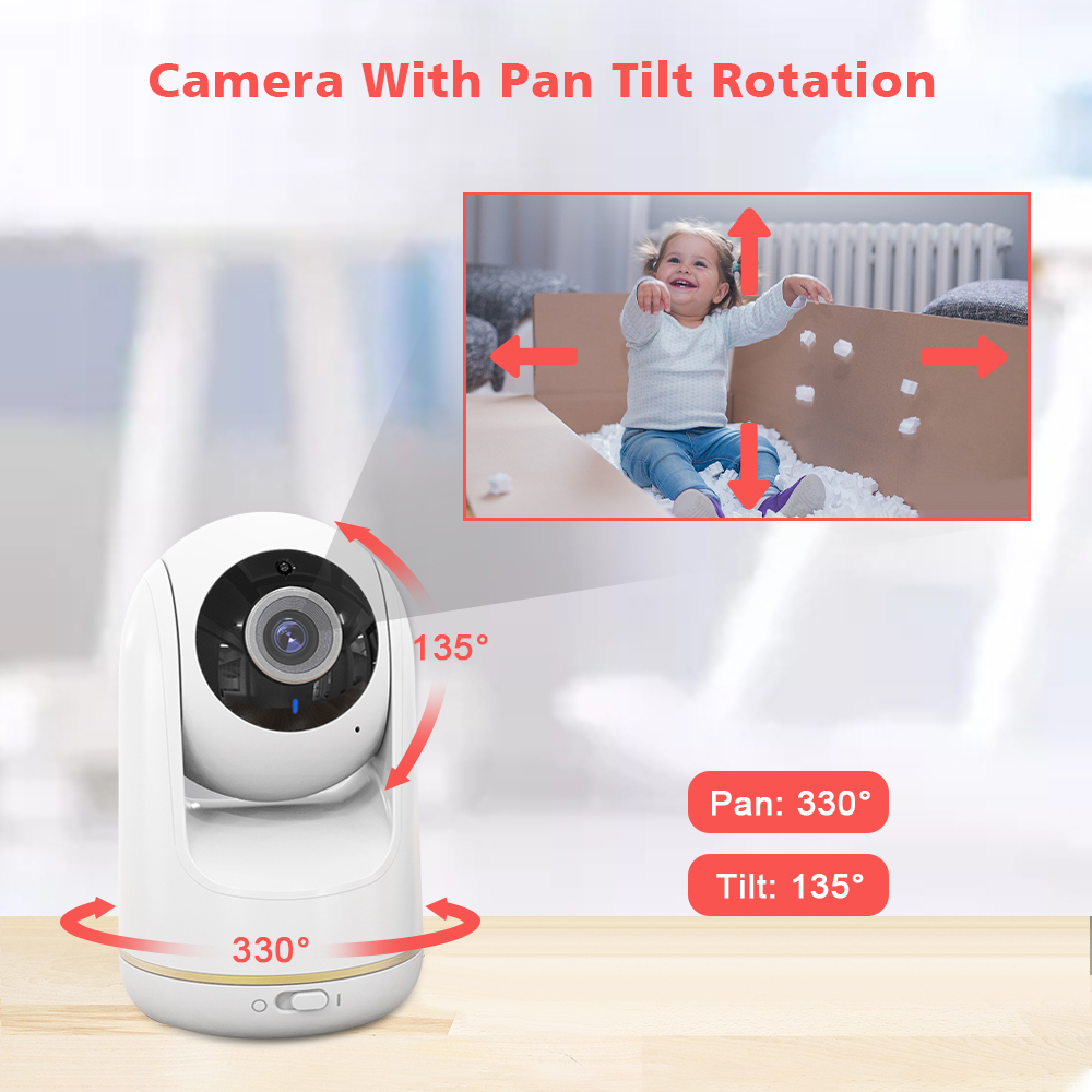 VB803 Baby Monitor 5 Inch 720P - Zoom Audio Music avaliação e preço