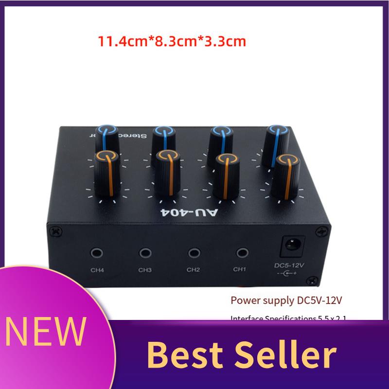 M07K-AU-404 Stereo Sound Four  - Audio Music Mixer avaliação e preço