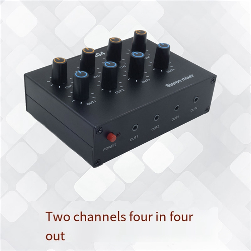 M07K-AU-404 Stereo Sound Four  - Audio Music Mixer avaliação e preço