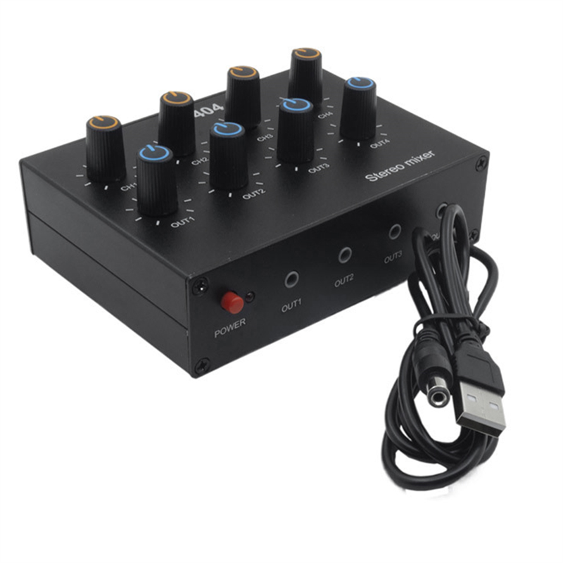 M07K-AU-404 Stereo Sound Four  - Audio Music Mixer avaliação e preço