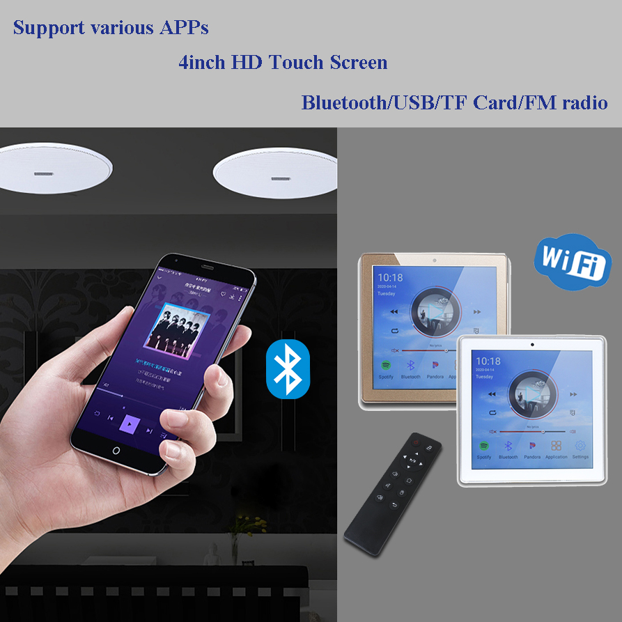 Android WiFi Bluetooth In Wall - Audio Music Free Online avaliação e preço