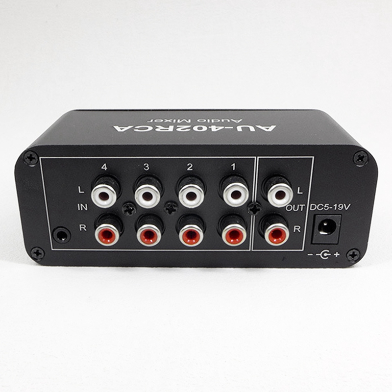 AU-402RCA Stereo Audio Mixer M - Audio Music Mixer avaliação e preço
