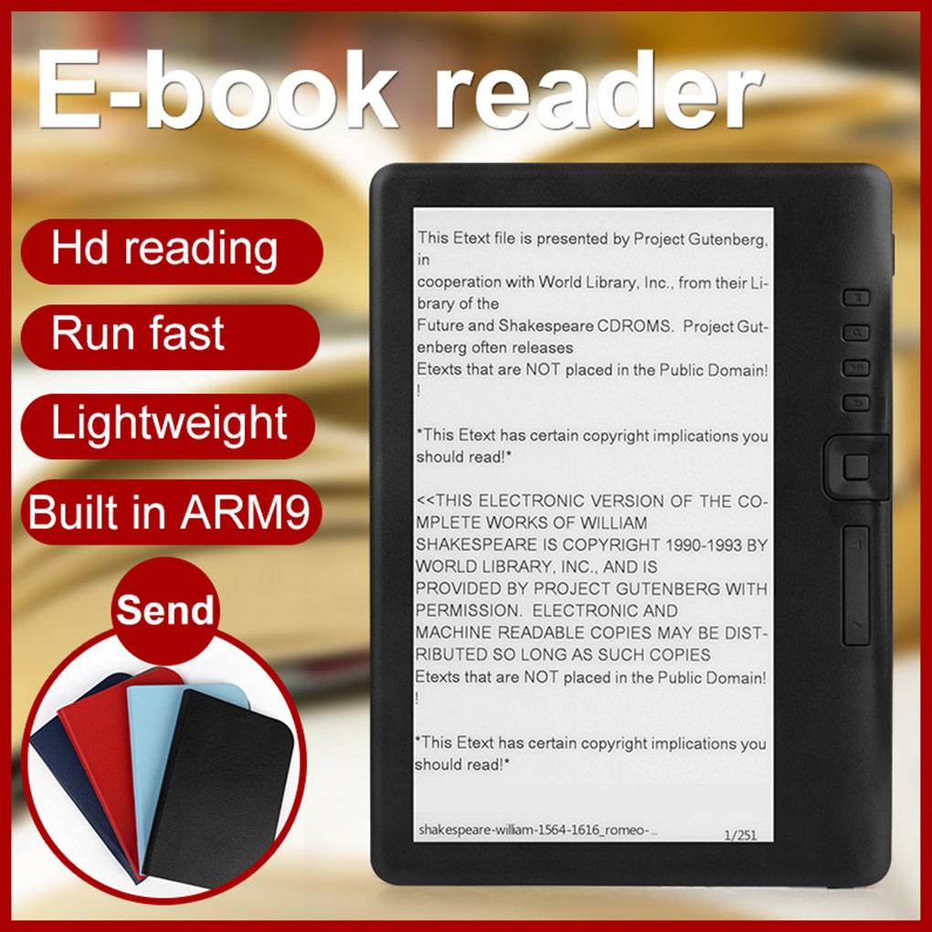 E-book Reader with 7-inch HD T - Music Audiobook avaliação e preço