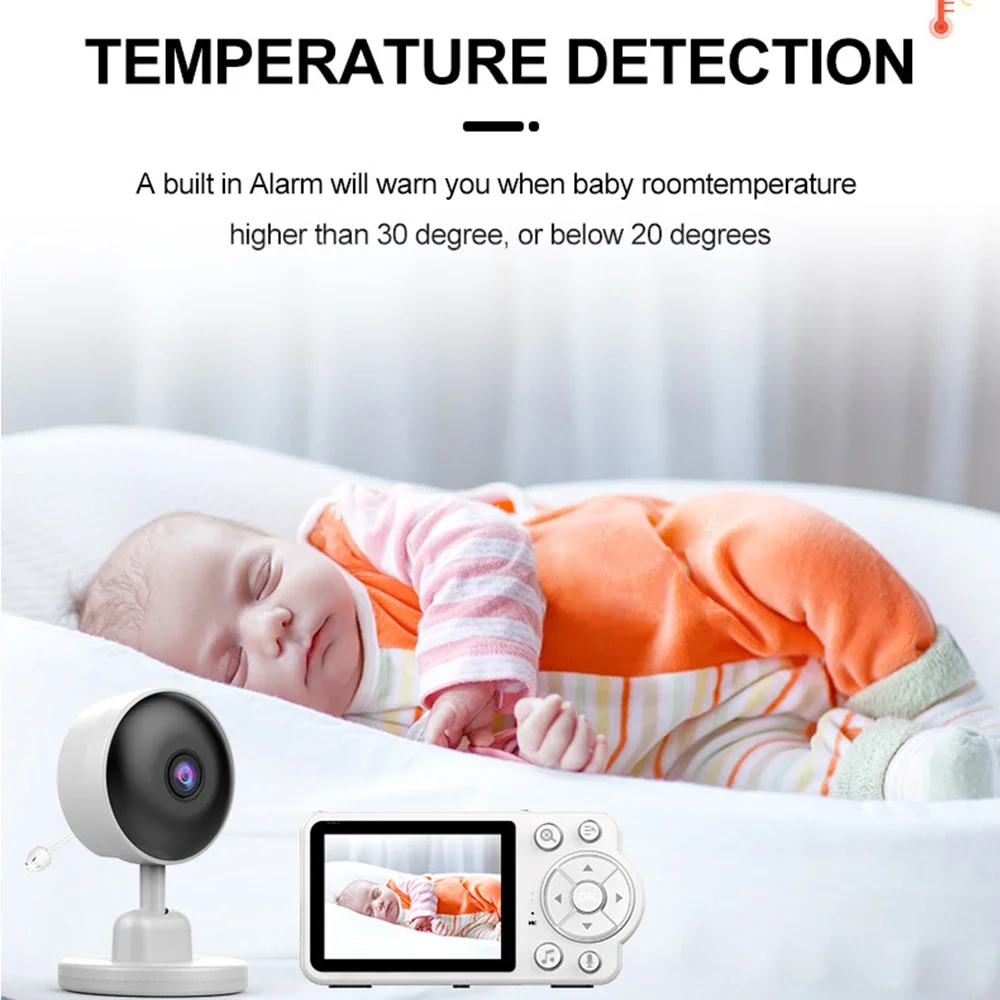 2.8 Inch Video Baby Monitor Di - Zoom Audio Music avaliação e preço