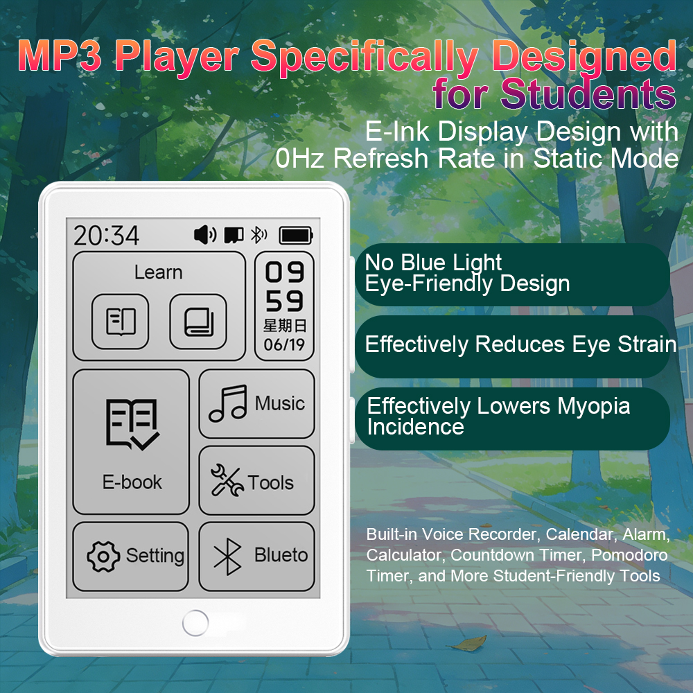 64GB 2.7‘’-3.5‘’inch E-ink Scr - Music Audiobook avaliação e preço