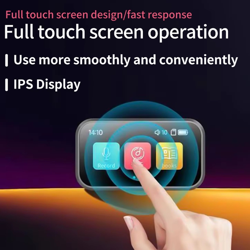 Touch Screen Mini Bluetooth MP - Music Audiobook avaliação e preço