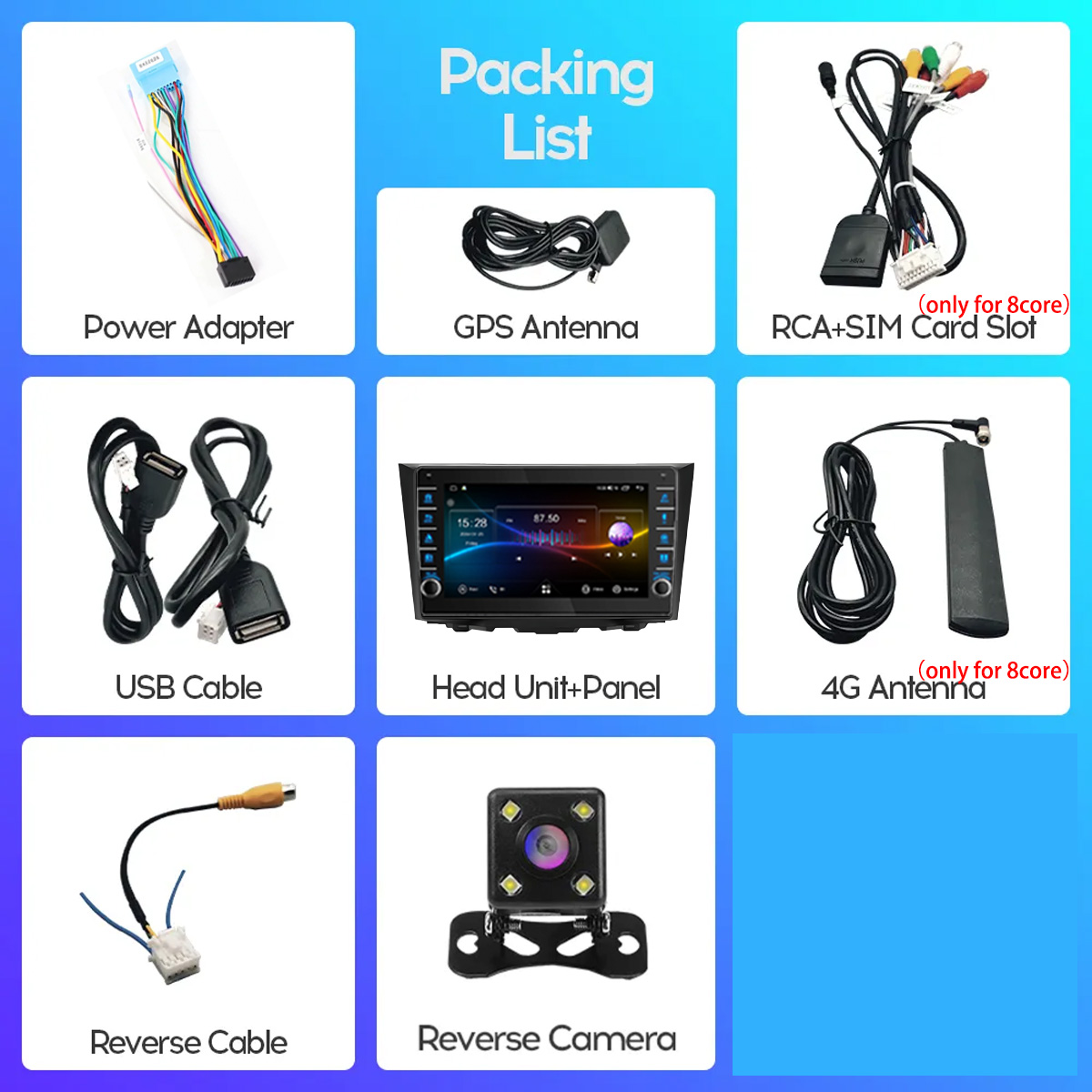 8G Ram 128GB Android 14 Car Ra - Audio Music Hindi avaliação e preço