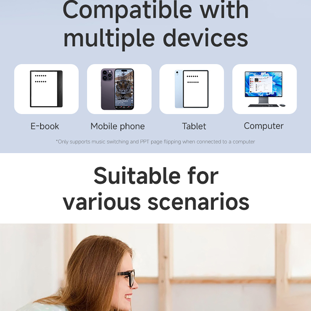 Bluetooth Page Turner Camera/M - Music Audiobook avaliação e preço