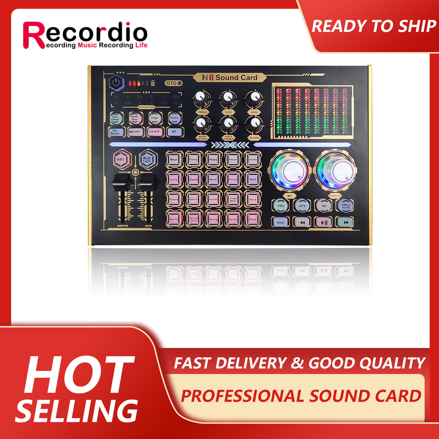 GAX-N8 Professional Recording  - Audio Music Mixer avaliação e preço