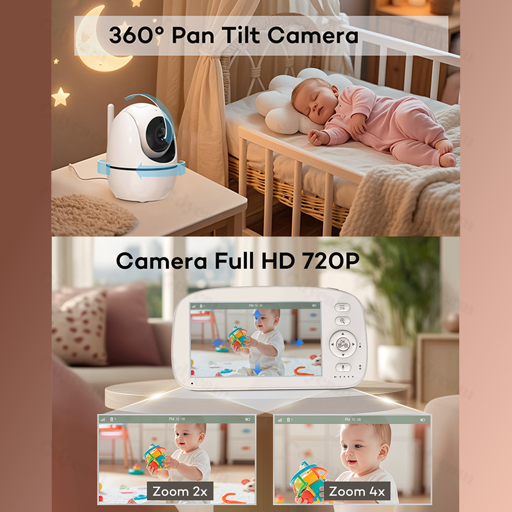 VBABM Baby Monitor Camera Nigh - Zoom Audio Music avaliação e preço