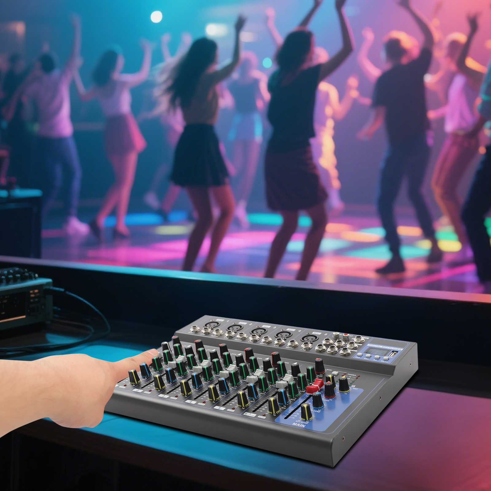 7-channel Audio Mixer Console  - Audio Music Mixer avaliação e preço