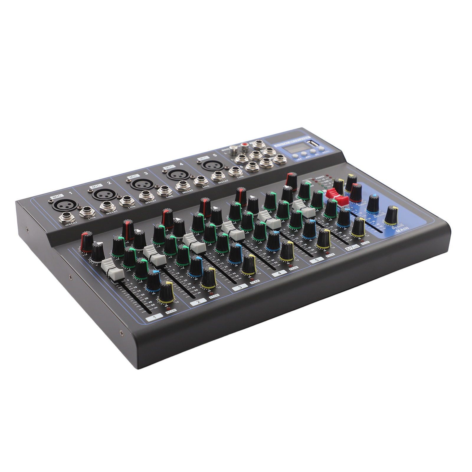 7-channel Audio Mixer Console  - Audio Music Mixer avaliação e preço