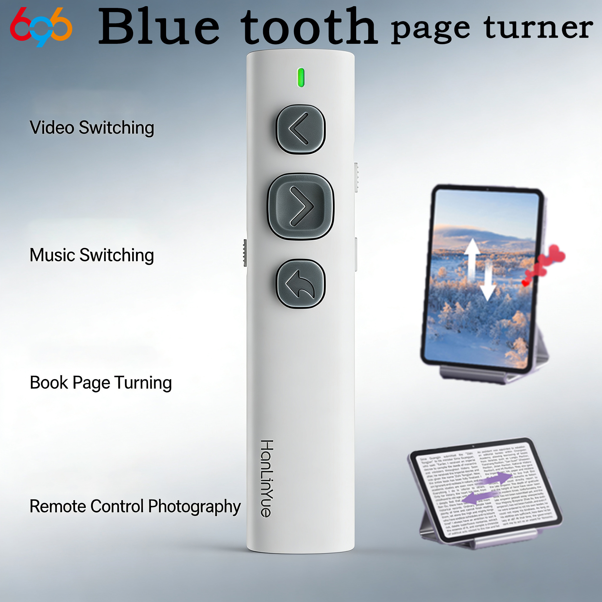New Blue Tooth Page Turner Vid - Music Audiobook avaliação e preço